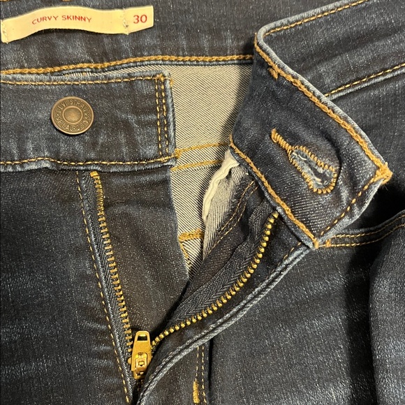 Levi’s Dark Blue Levi’s Curvy Skinny Jeans size 30x30 - Picture 12 of 14